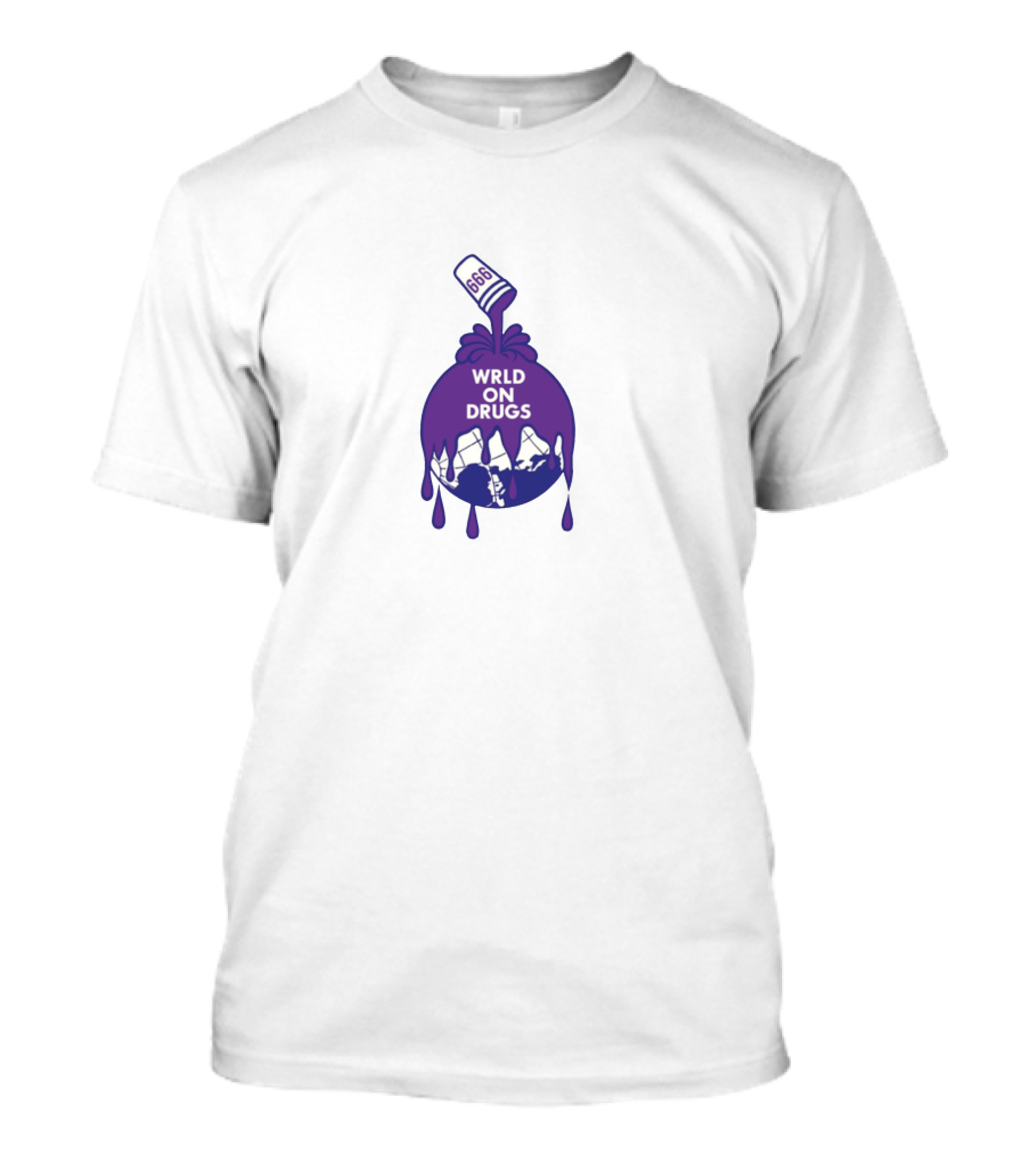 Juice WRLD On Drugs 999 Purple Iconography T-Shirt