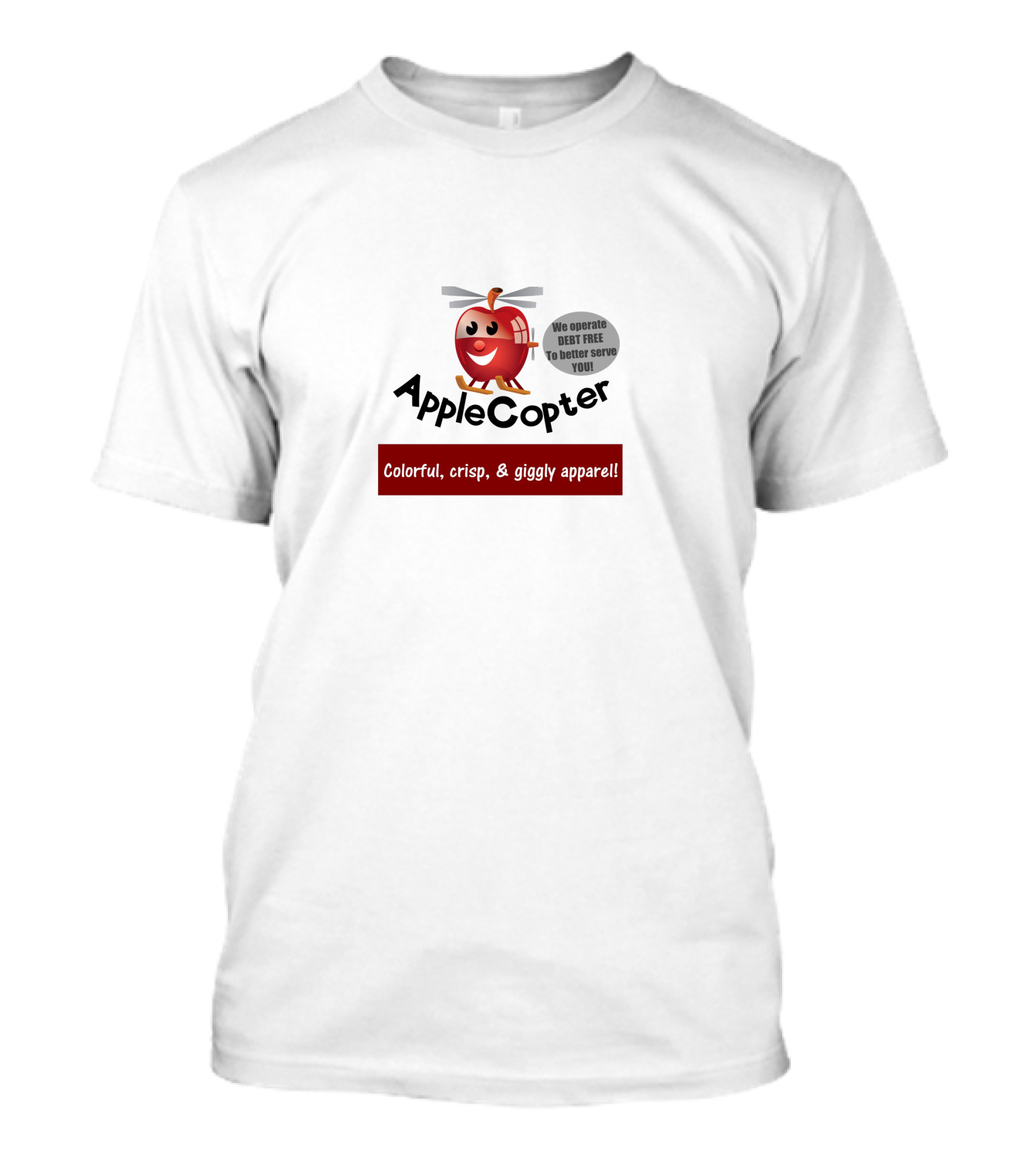 AppleCopter Colorful Crisp Giggly T-Shirt