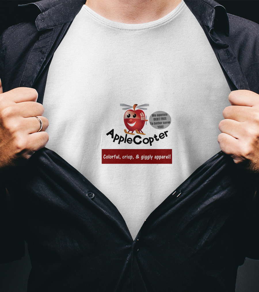 AppleCopter Colorful Crisp Giggly T-Shirt
