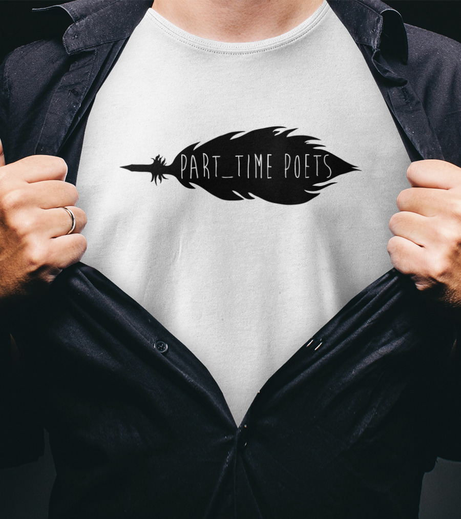 Part Time Poets Feather Quill T-Shirt