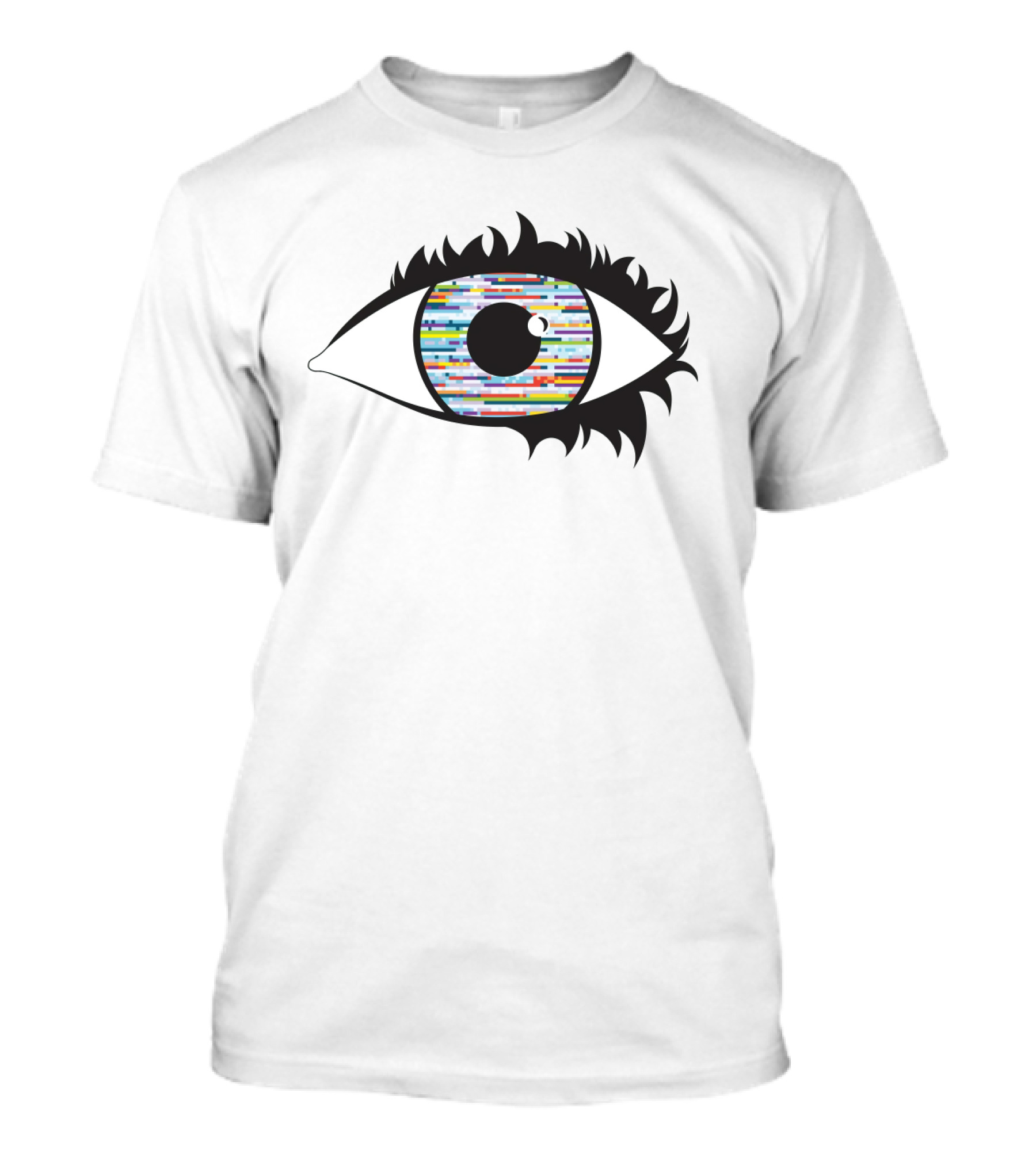 Eye With Colorful Barcode Iris T-Shirt