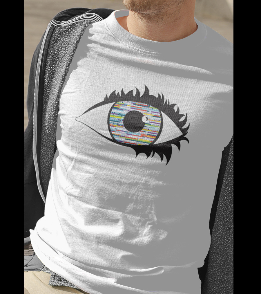 Eye With Colorful Barcode Iris T-Shirt