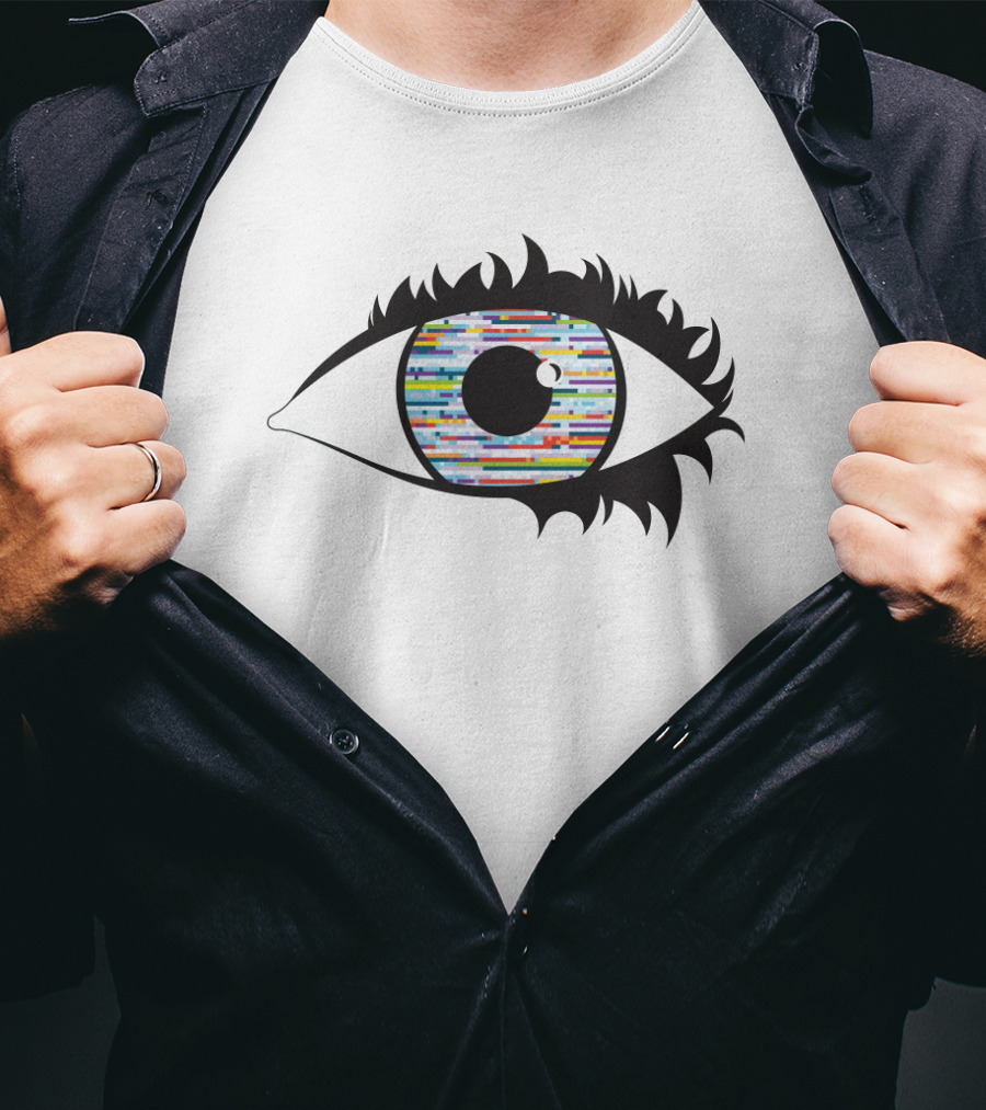 Eye With Colorful Barcode Iris T-Shirt