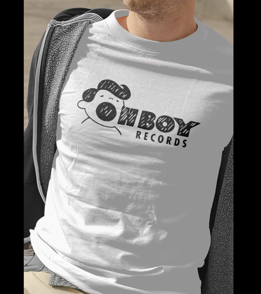 Oh Boy Records Cartoon Character Sketch T-Shirt