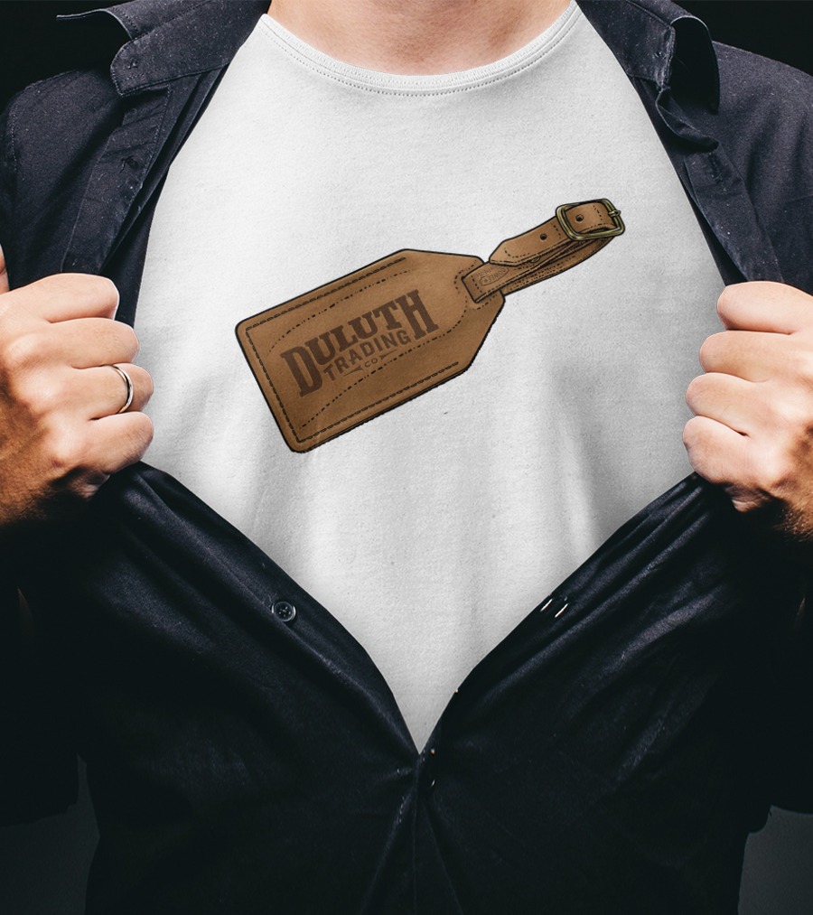 Duluth Trading Co Leather Tag T-Shirt