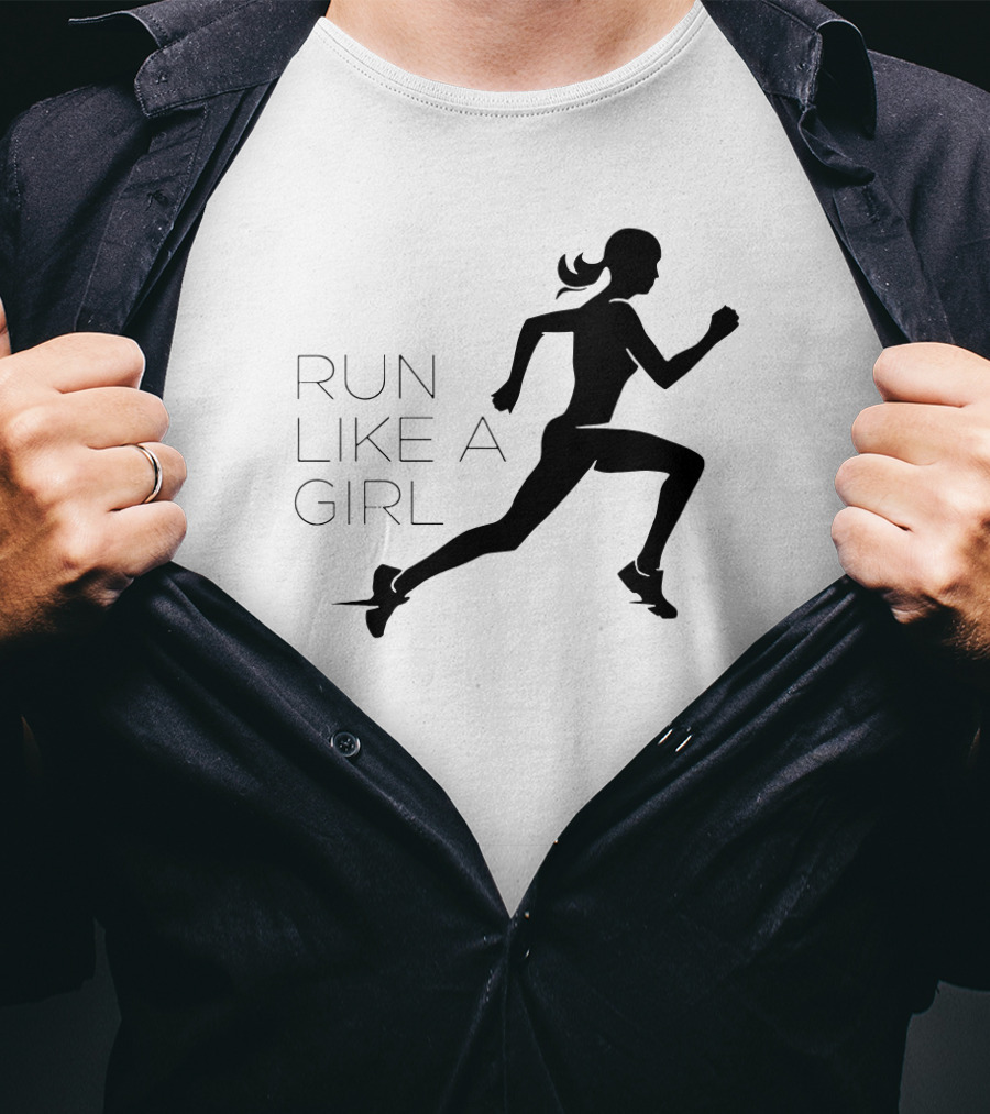Run Like A Girl Running T-Shirt