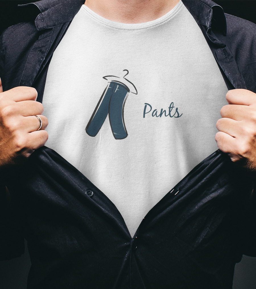 Pant Hanging On Hanger T-Shirt