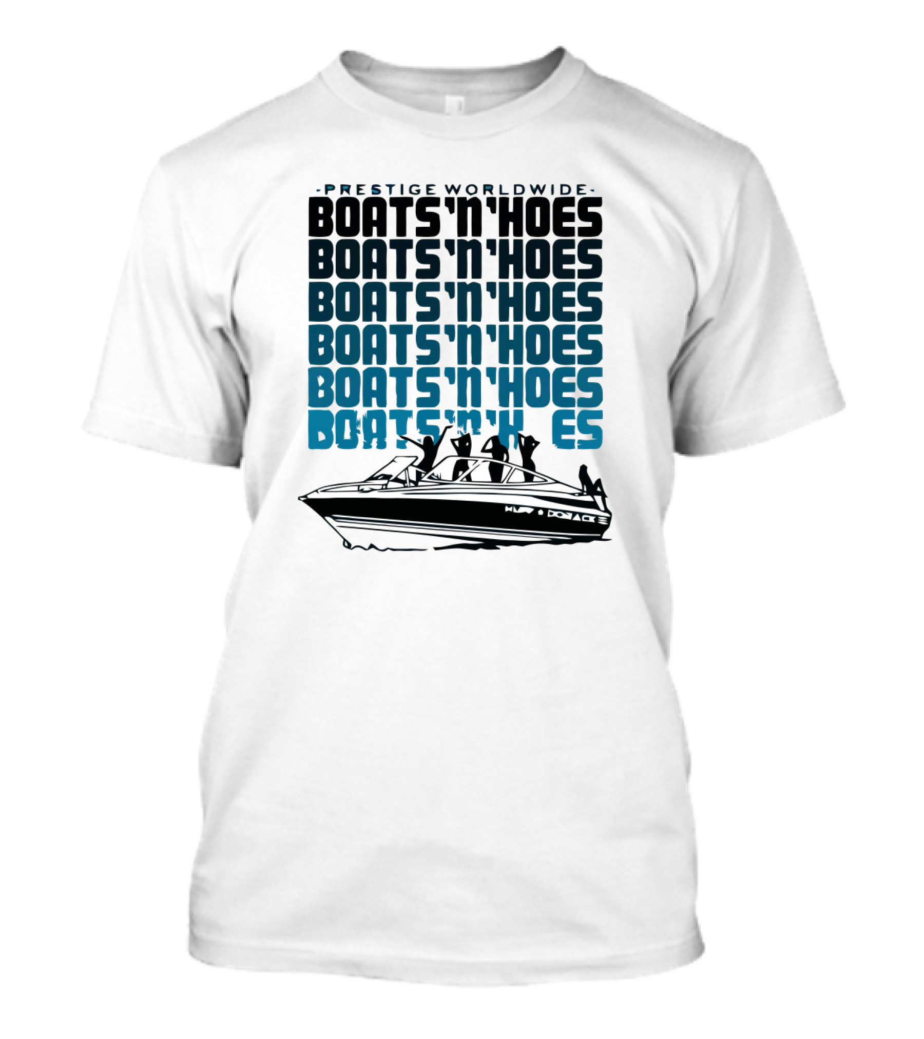 Prestige Worldwide Boats 'N' Hoes Boat T-Shirt