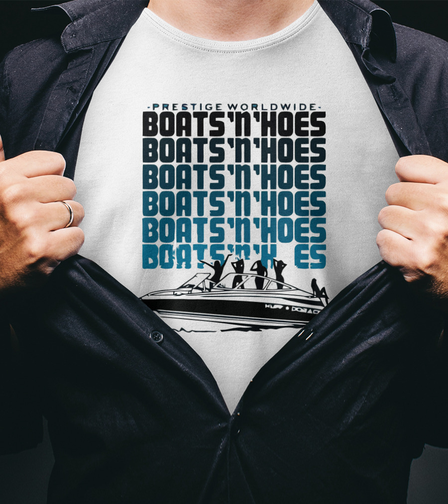 Prestige Worldwide Boats 'N' Hoes Boat T-Shirt