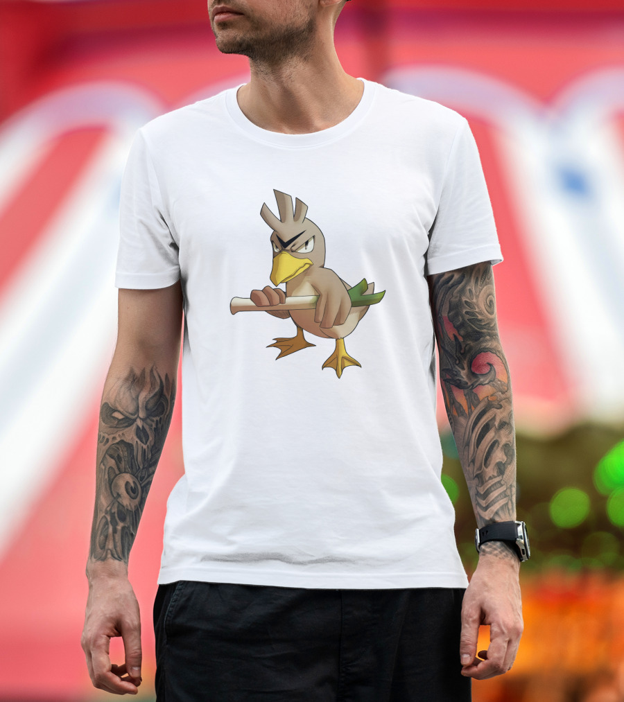 Farfetch'd Pokémon Holding Leek T-Shirt