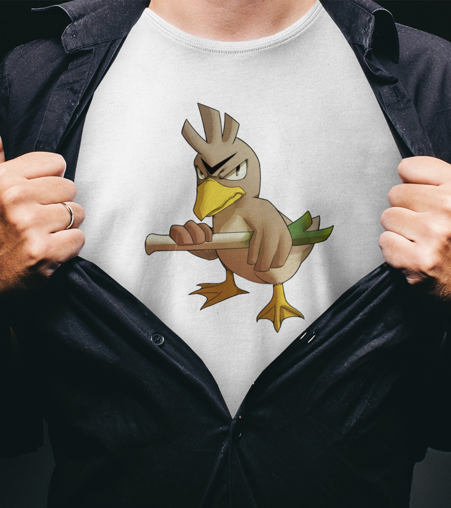 Farfetch'd Pokémon Holding Leek T-Shirt