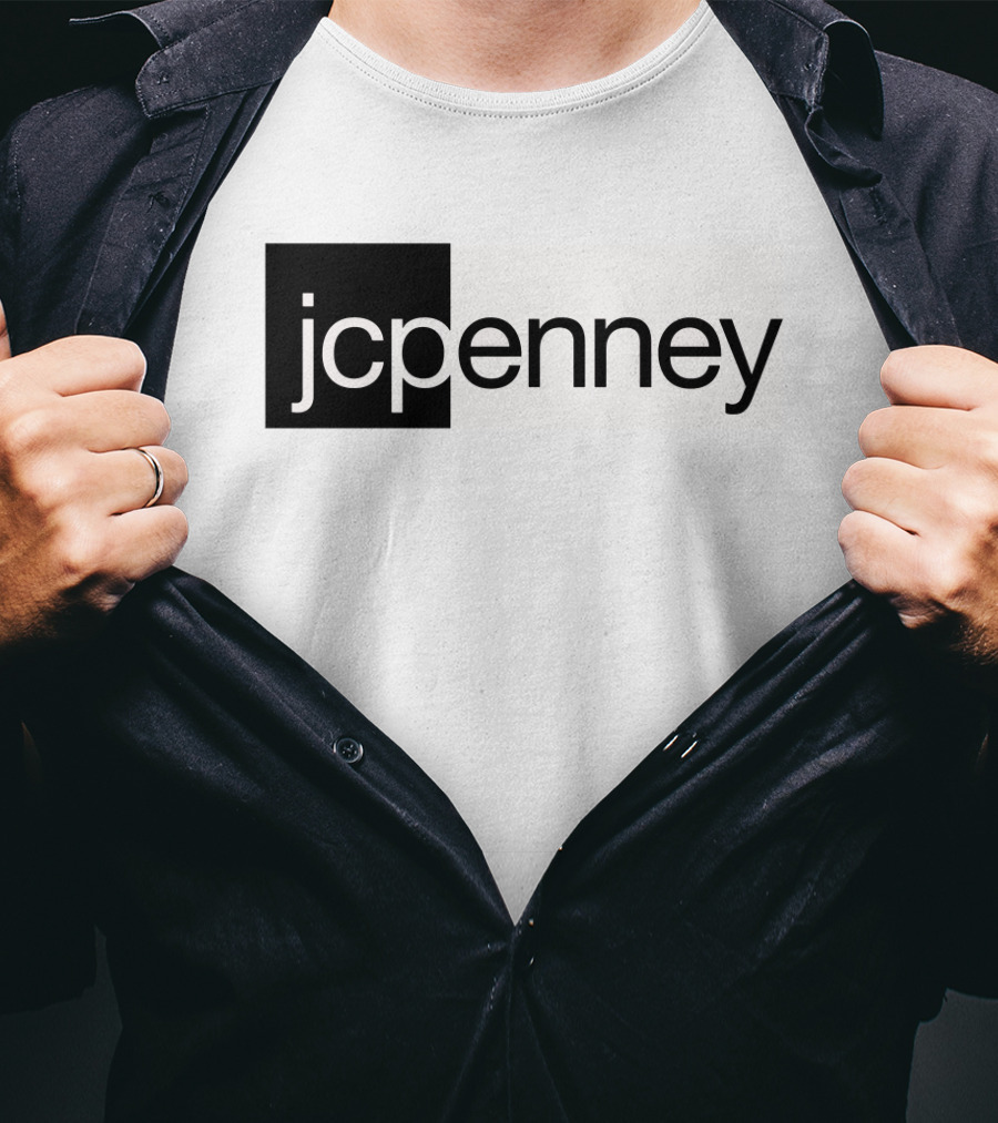 JCPenney Black And White Modern T-Shirt