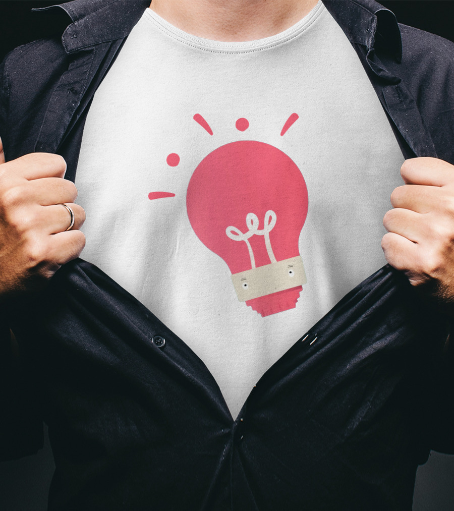 Create Light Bulb Icon Creativity Concept T-Shirt