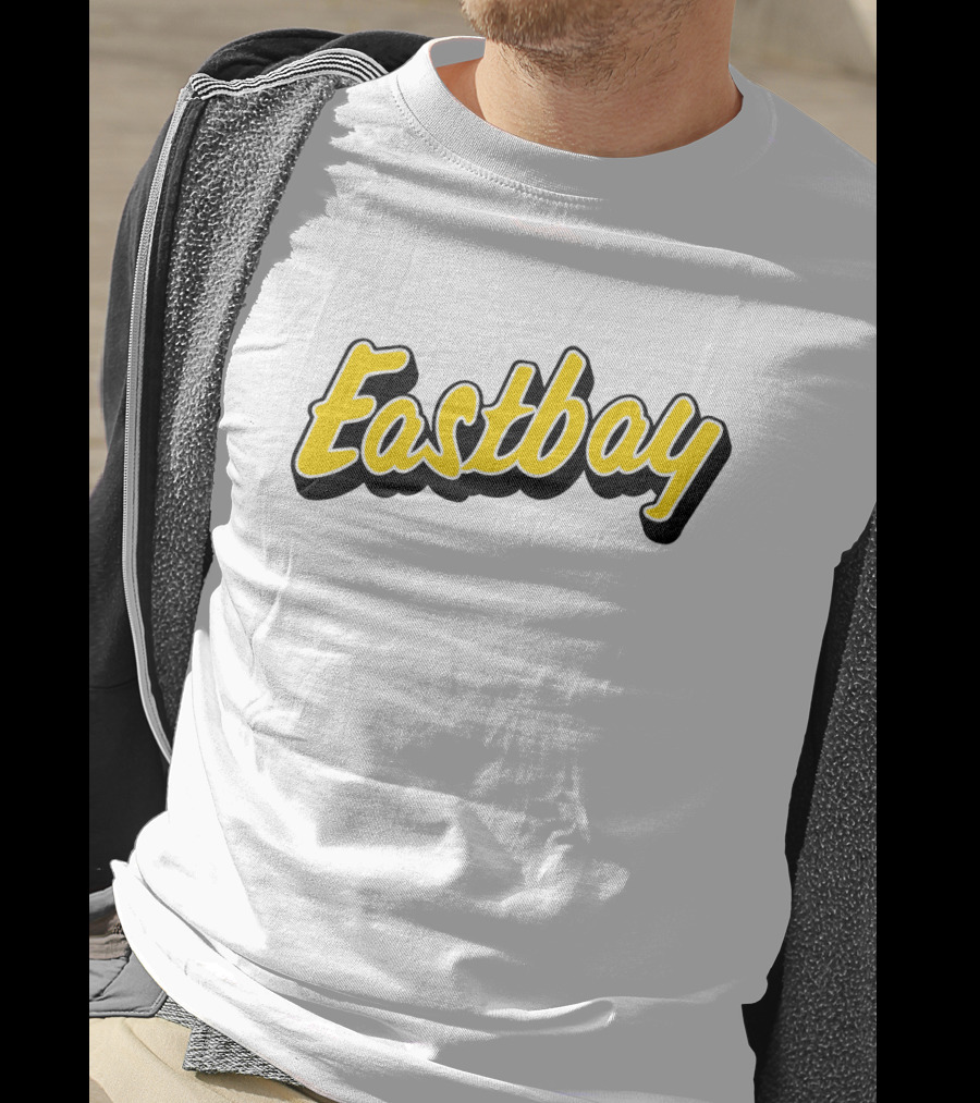 Eastbay Yellow Outline Bold Script T-Shirt