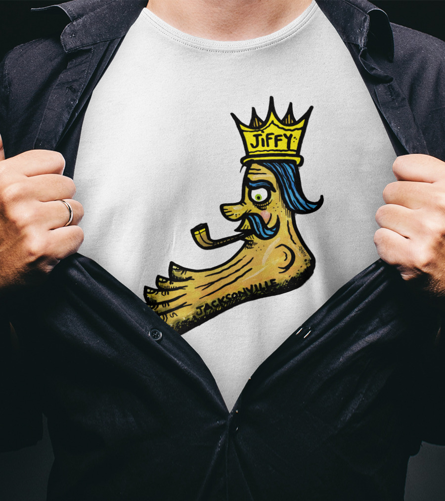 Jiffy J. Jacksonville Crowned Foot With Pipe T-Shirt