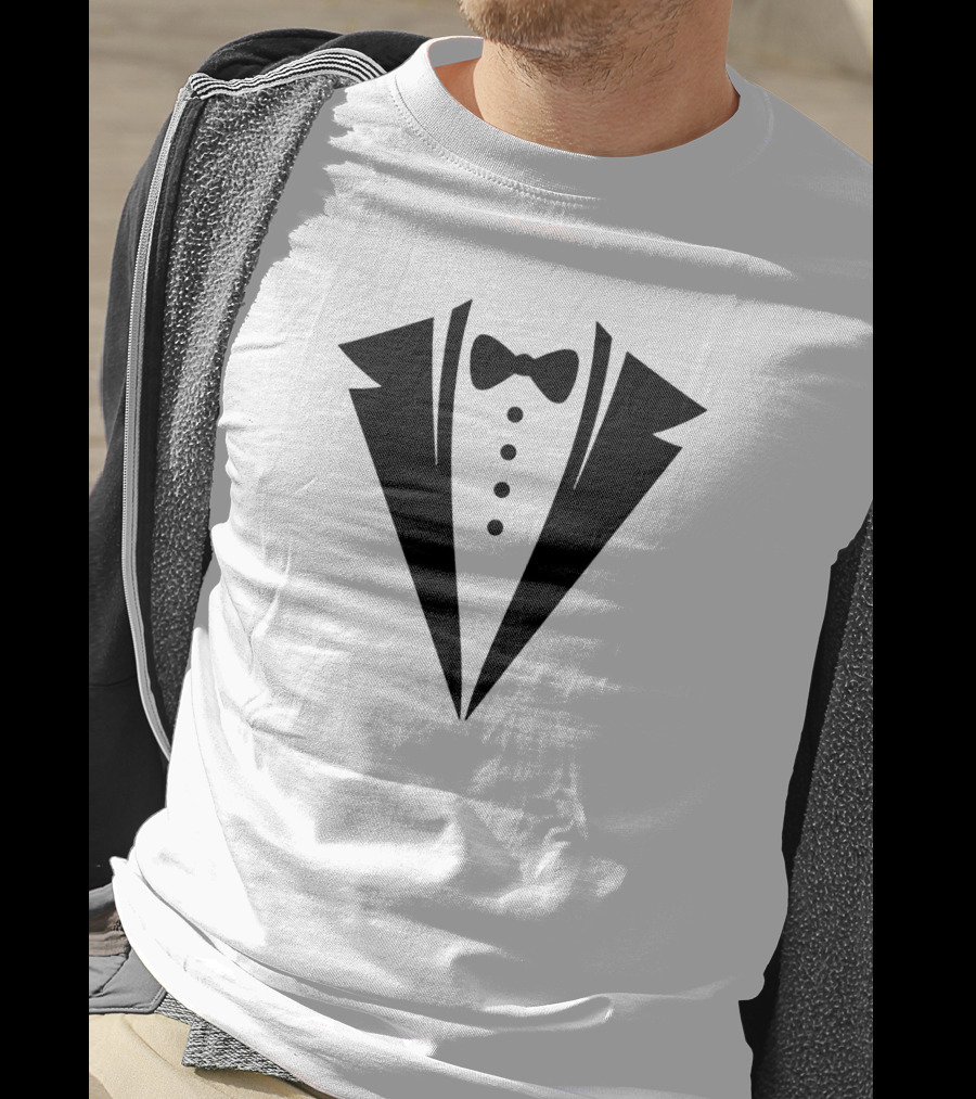 Tuxedo Bow Tie Jacket T-Shirt
