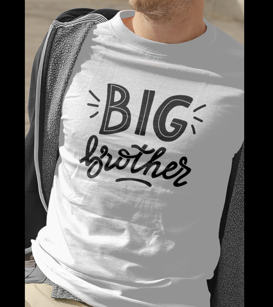 BIG Brother Fun Typography Styles T-Shirt