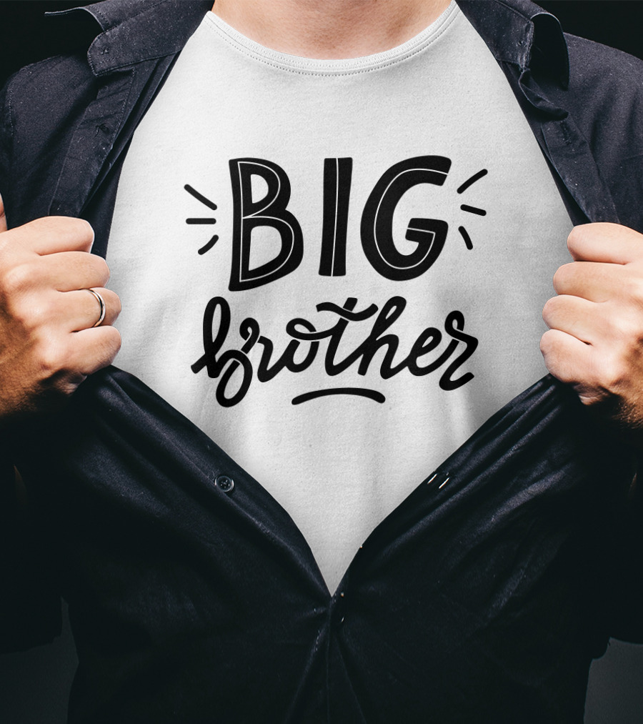 BIG Brother Fun Typography Styles T-Shirt