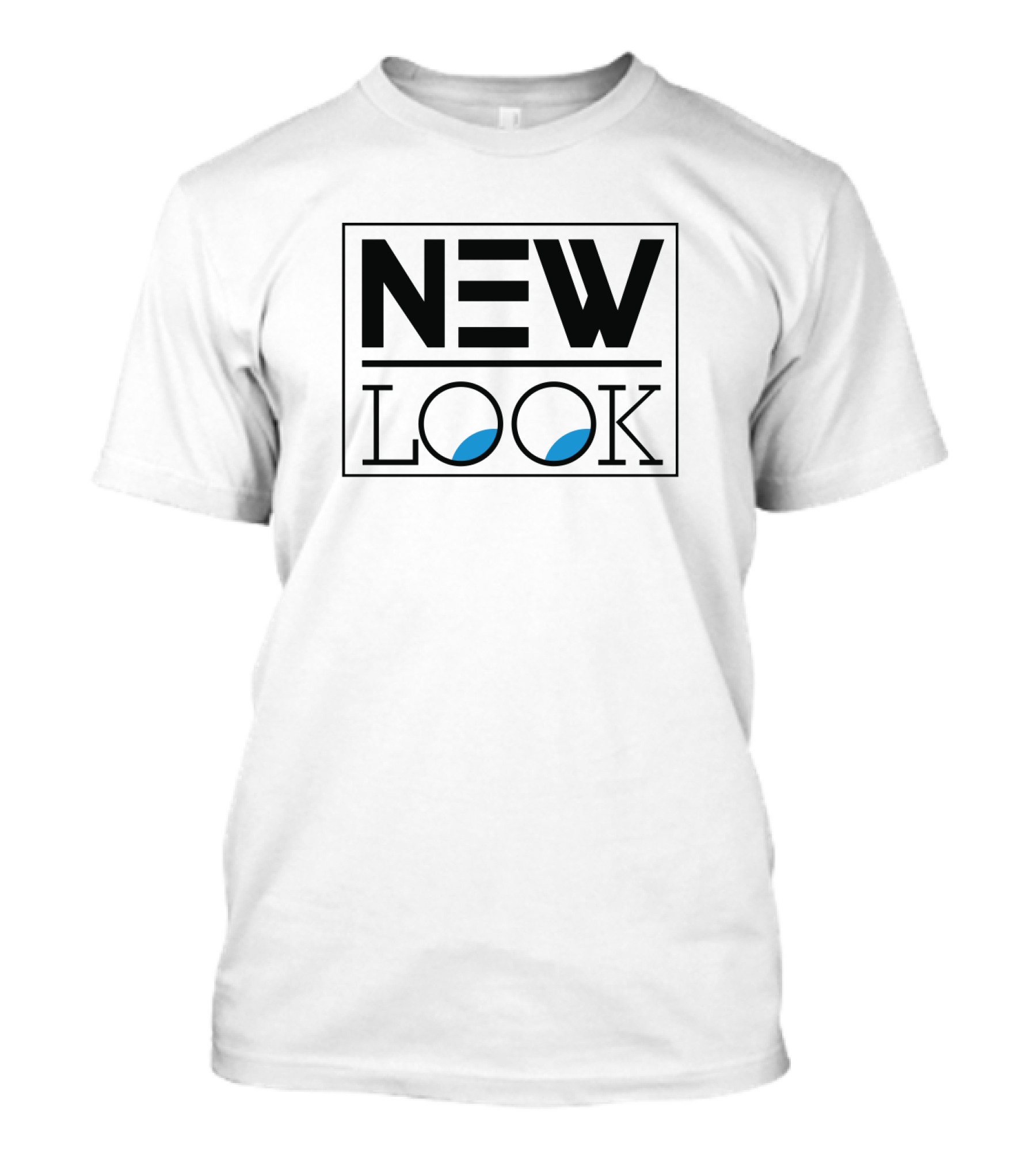 NEW LOOK Text Design With Blue Accents T-Shirt