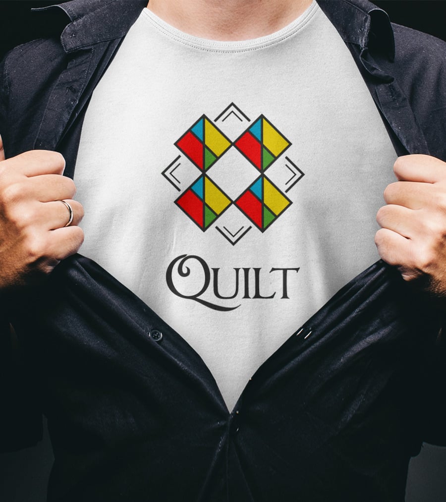 Quilt Colorful Geometric T-Shirt