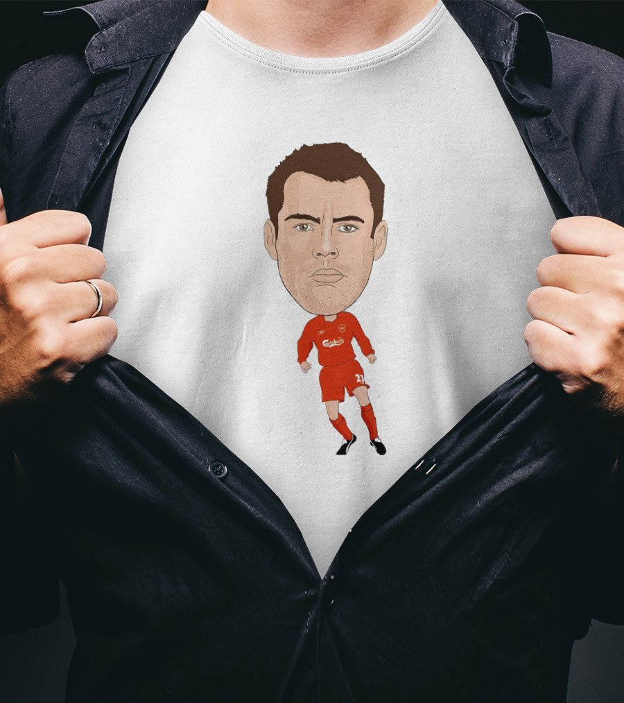 Jamie Carragher Liverpool Football Icon Caricature T-Shirt