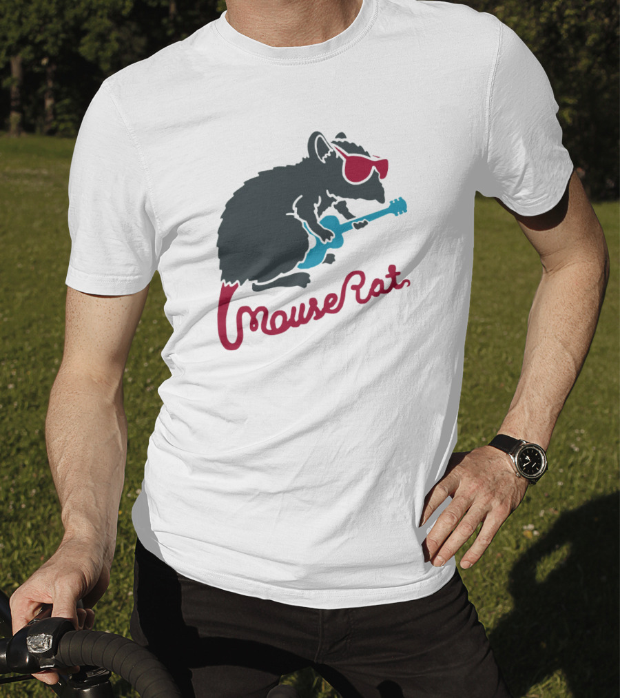 Mouse Rat Sunglasses Guitar T-Shirt