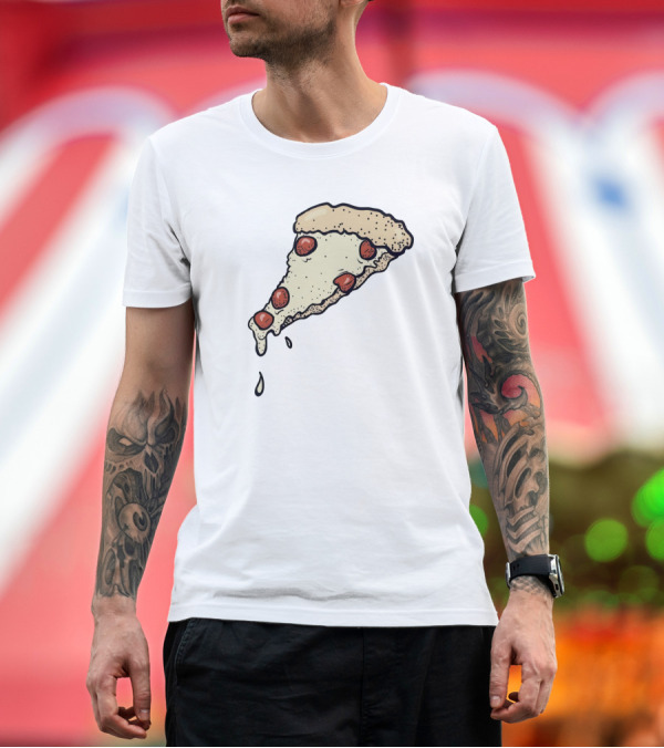 Premium T-Shirt: Wanna Pizza Me Slice Pepperoni T-Shirt Wanna Pizza Me Slice Pepperoni T-Shirt