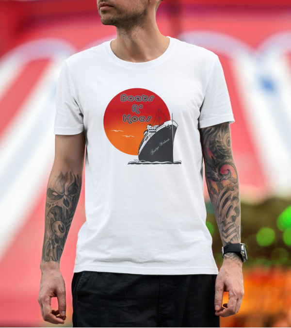 Premium T-Shirt: Boats N' Hoes Prestige Worldwide Step Brothers Sun Cruise T-Shirt Boats N' Hoes Prestige Worldwide Step Brothers Sun Cruise T-Shirt