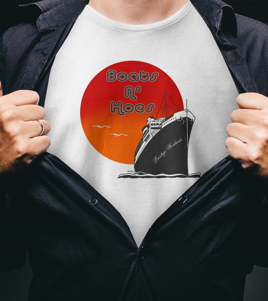 Boats N' Hoes Prestige Worldwide Step Brothers Sun Cruise T-Shirt