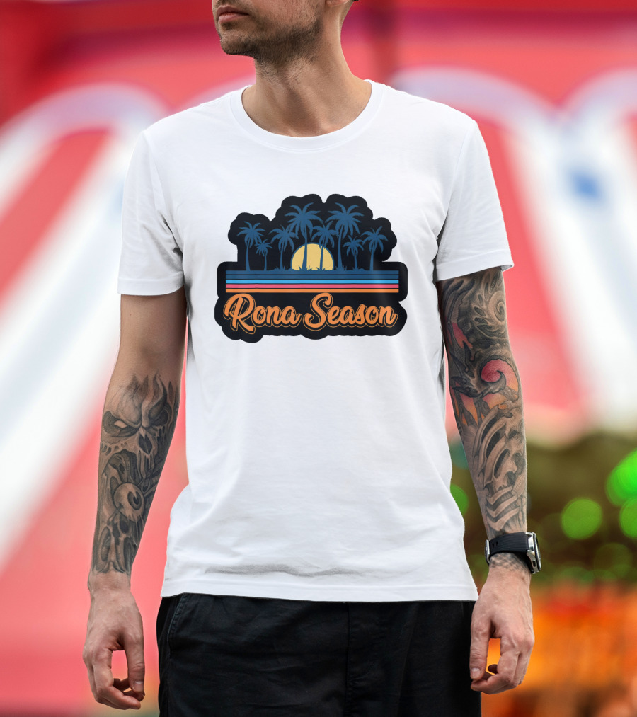 Rona Season Tropical Sunset Palm Trees T-Shirt