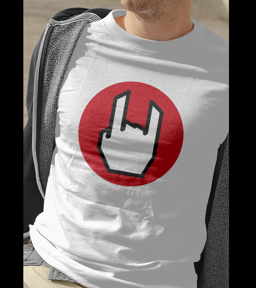 EMP Metal Hand Gesture Symbol T-Shirt
