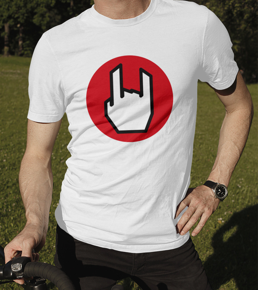 EMP Metal Hand Gesture Symbol T-Shirt