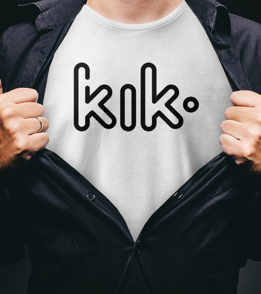 Kik Logo Text Minimalist T-Shirt