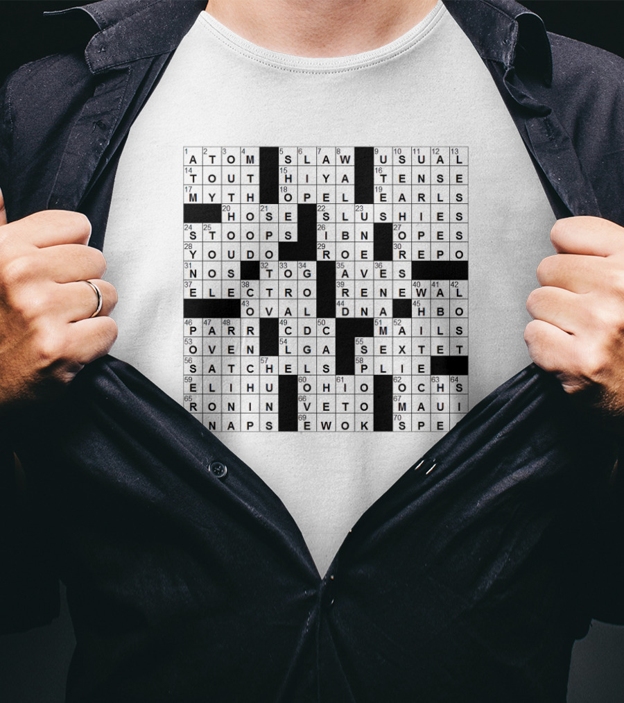 Legendary Electro Crossword Clue Puzzle Atomic Youth Hips Renewal Ronin Spec T-Shirt