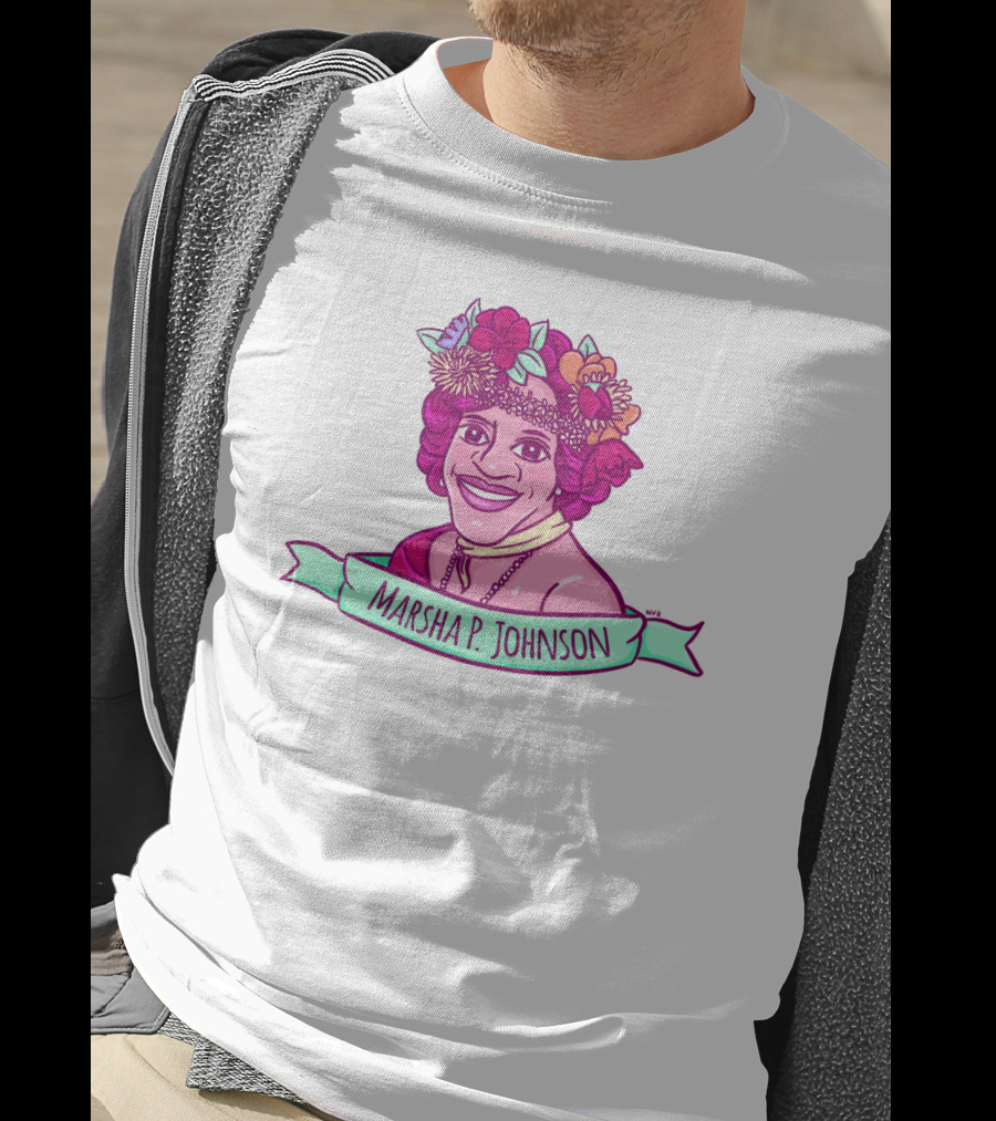 Marsha P. Johnson Flower Crown T-Shirt