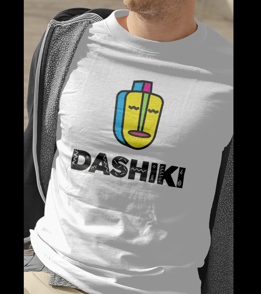 DASHIKI Colorful Geometric Mask T-Shirt