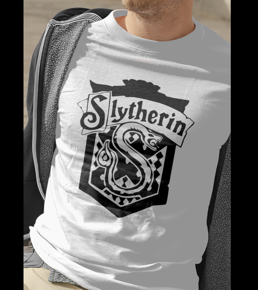 Slytherin House Crest Snake Emblem T-Shirt