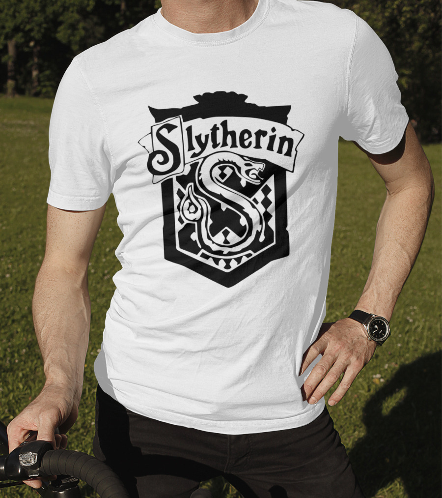 Slytherin House Crest Snake Emblem T-Shirt