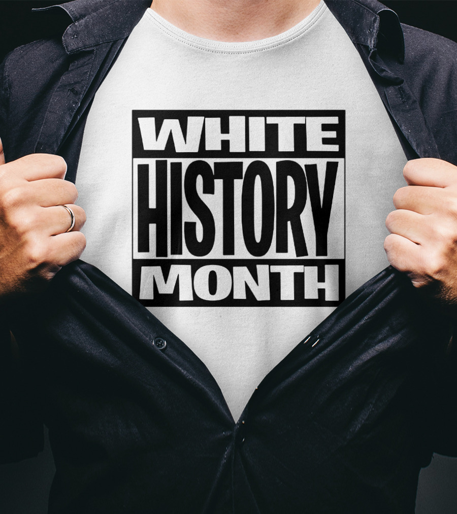 White History Month Bold Black T-Shirt