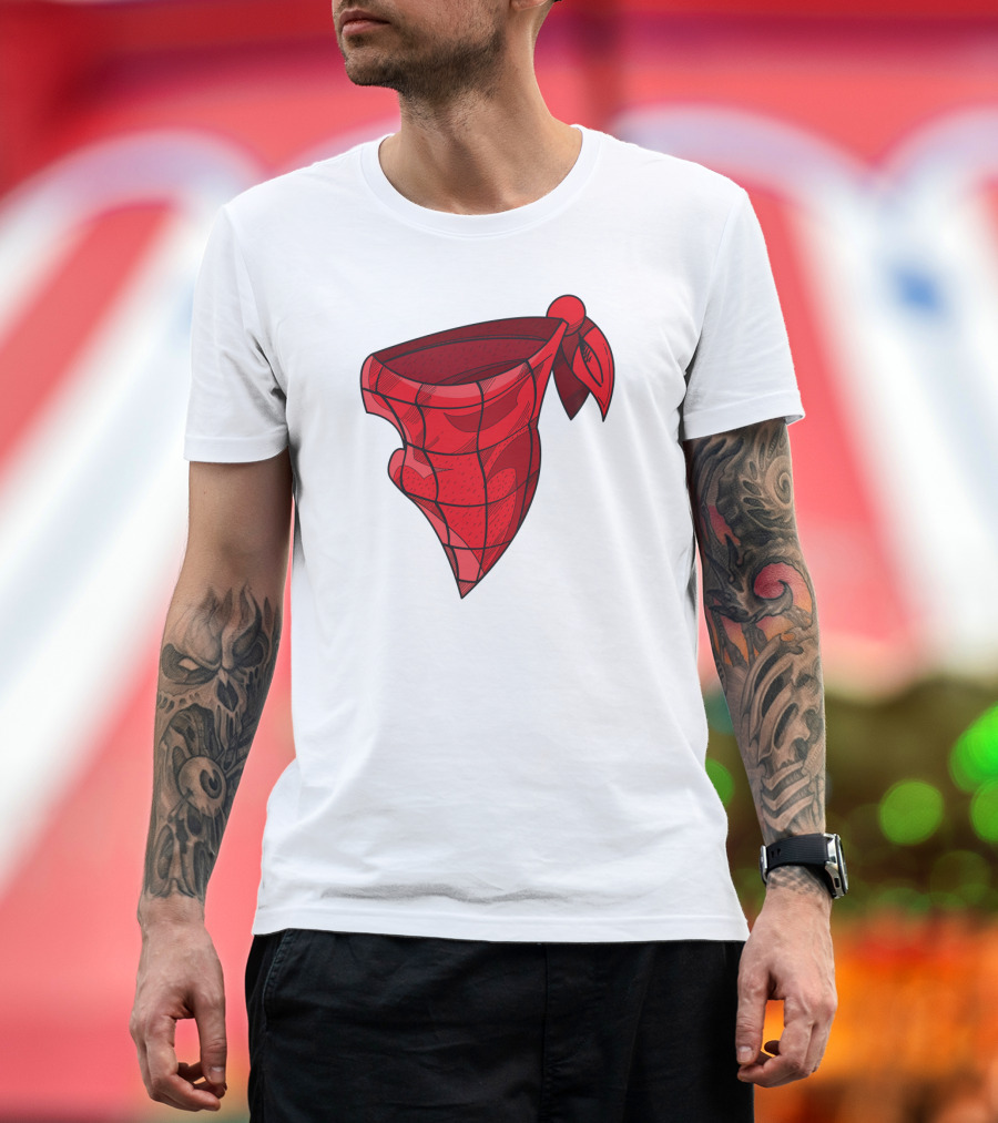 Bandana Paisley Red Scarf T-Shirt
