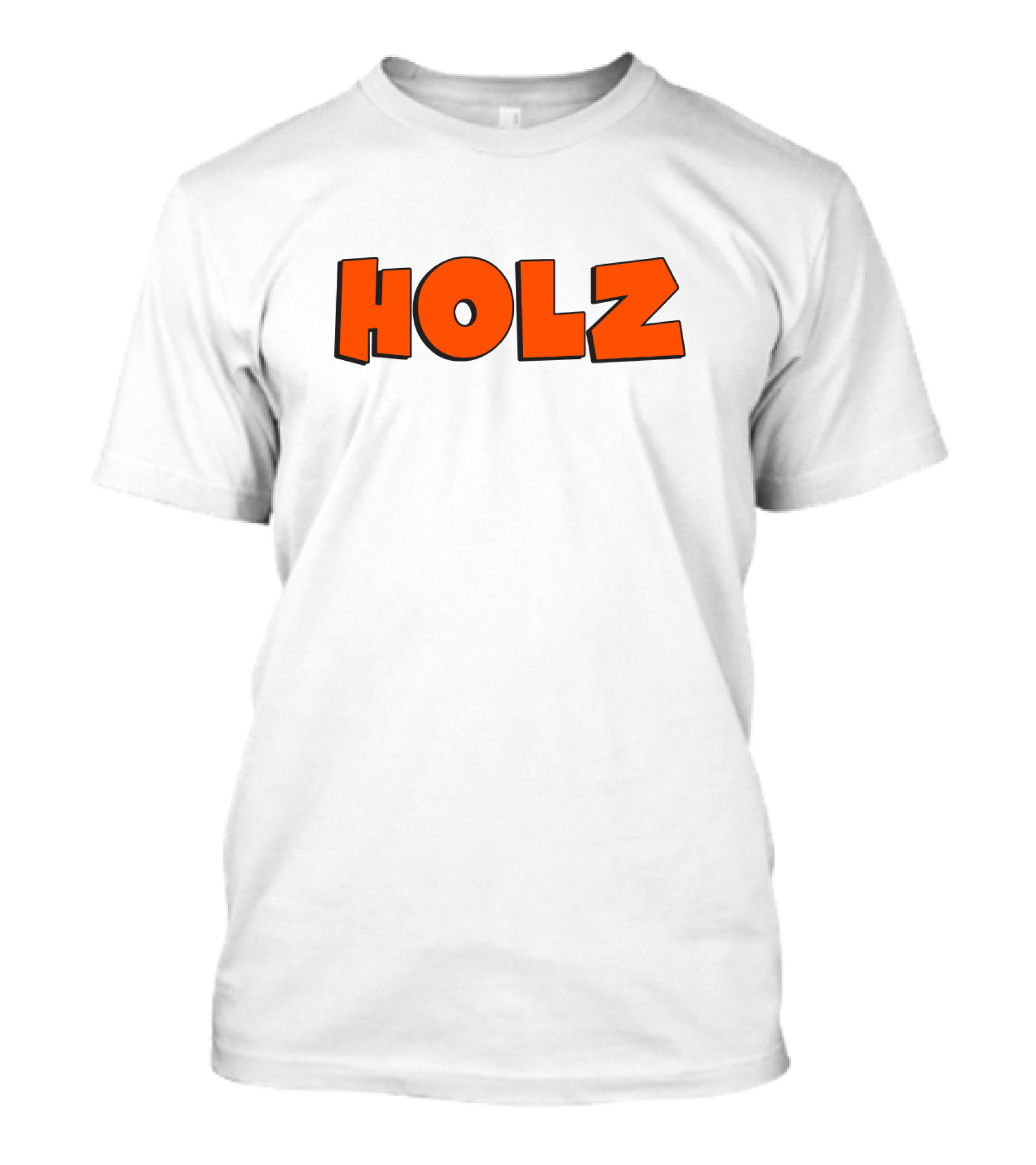 HOLZ Bold Orange Text T-Shirt