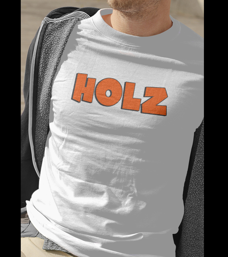 HOLZ Bold Orange Text T-Shirt