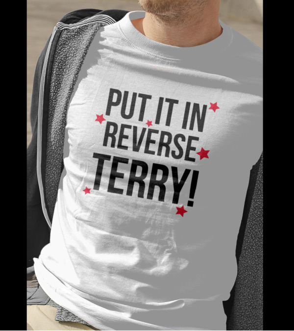 Put It In Reverse Terry Red Stars T-Shirt