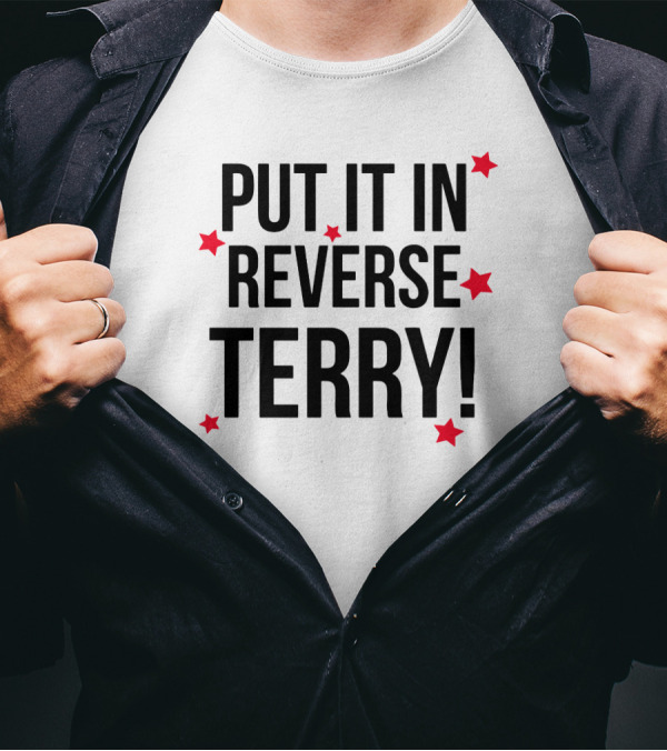 Put It In Reverse Terry Red Stars T-Shirt