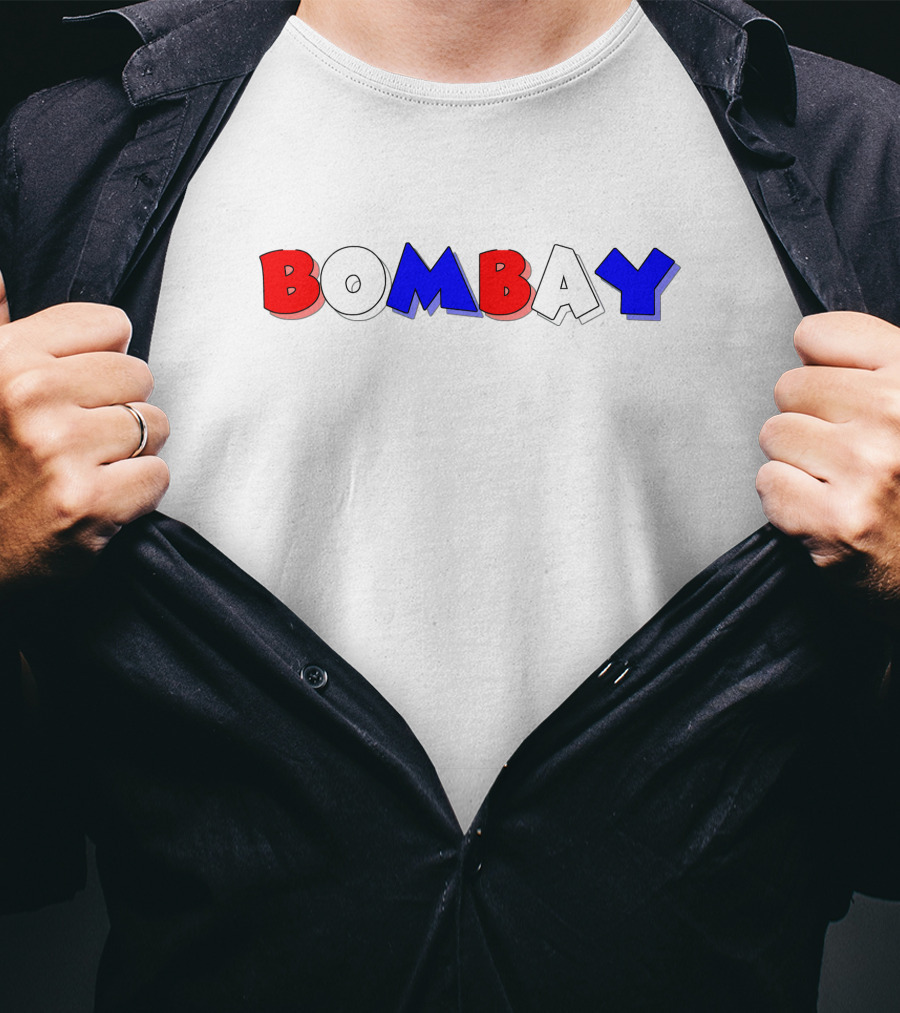 Bombay Tricolor Bold Font T-Shirt