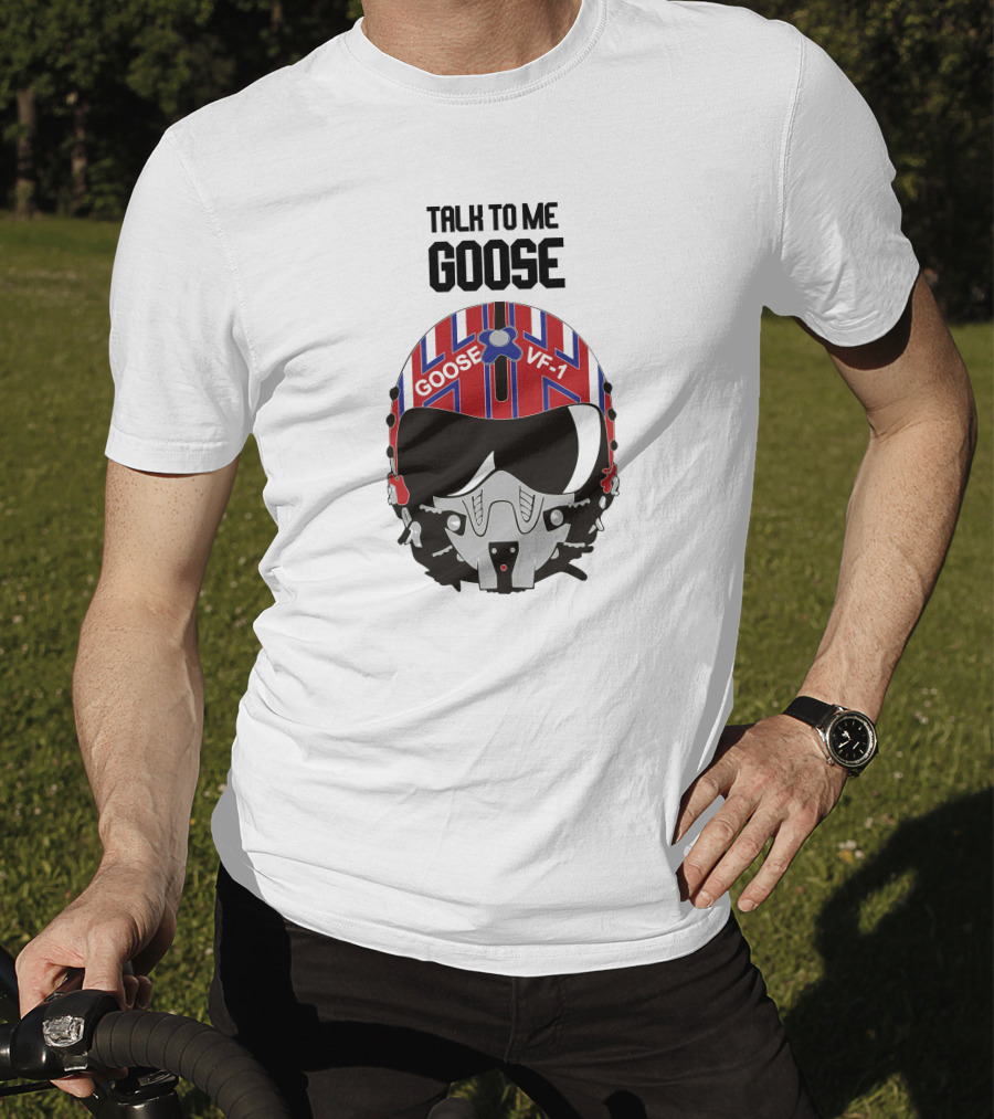 Talk To Me Goose Helmet VF-1 Navy Aviation T-Shirt