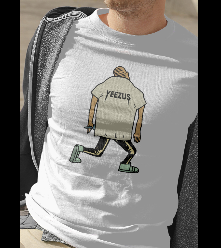 Yeezus Kneeling Figure With Microphone T-Shirt