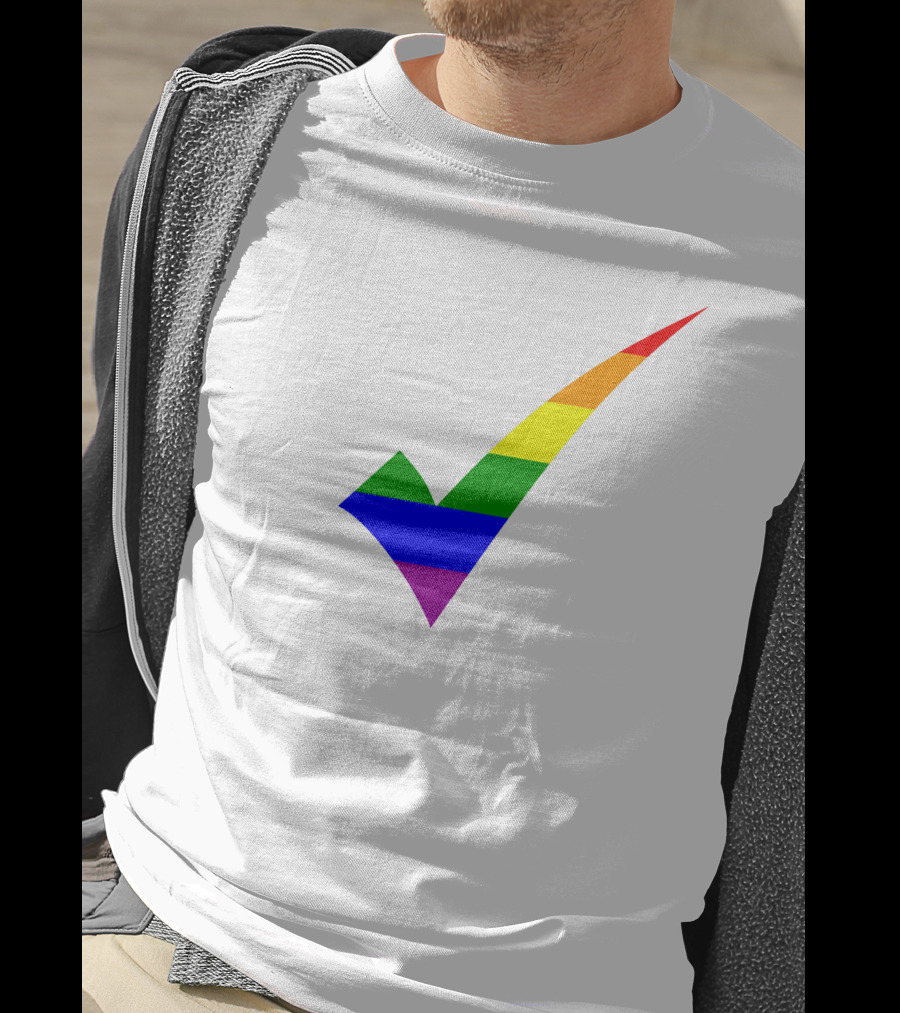 Rainbow Check T-Shirt