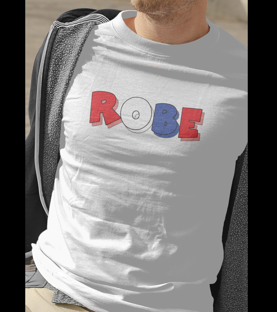 ROBE Red White Blue Bold Letters T-Shirt