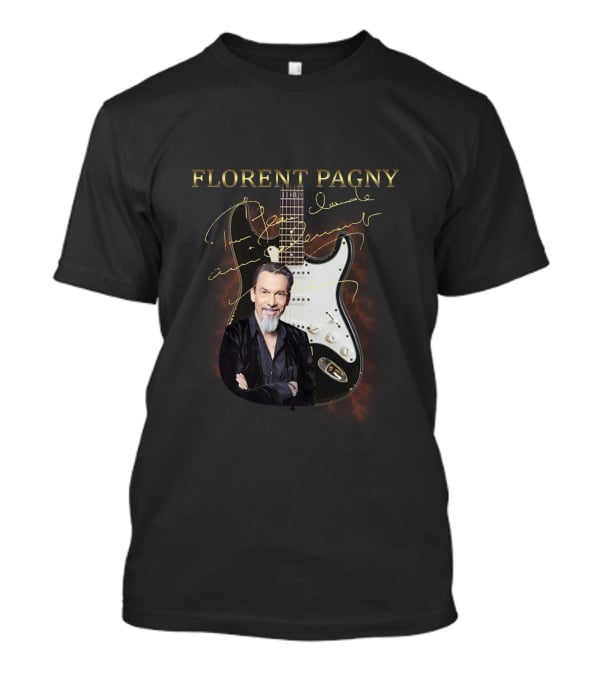 Florent Pagny Autograph Guitar T-Shirt